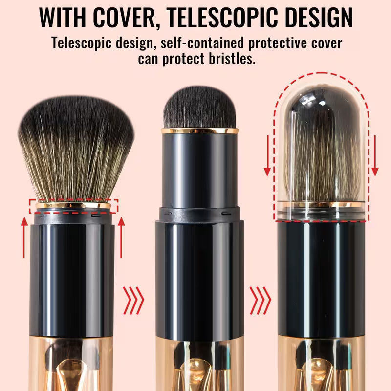 GLAM CAPSULE 6-in 1 MAKEUP BRUSH SET