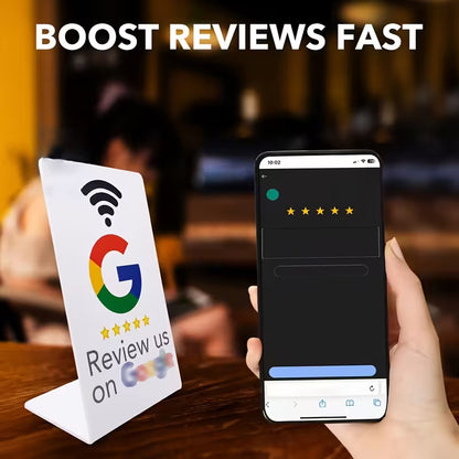 Business Stand for Google Review